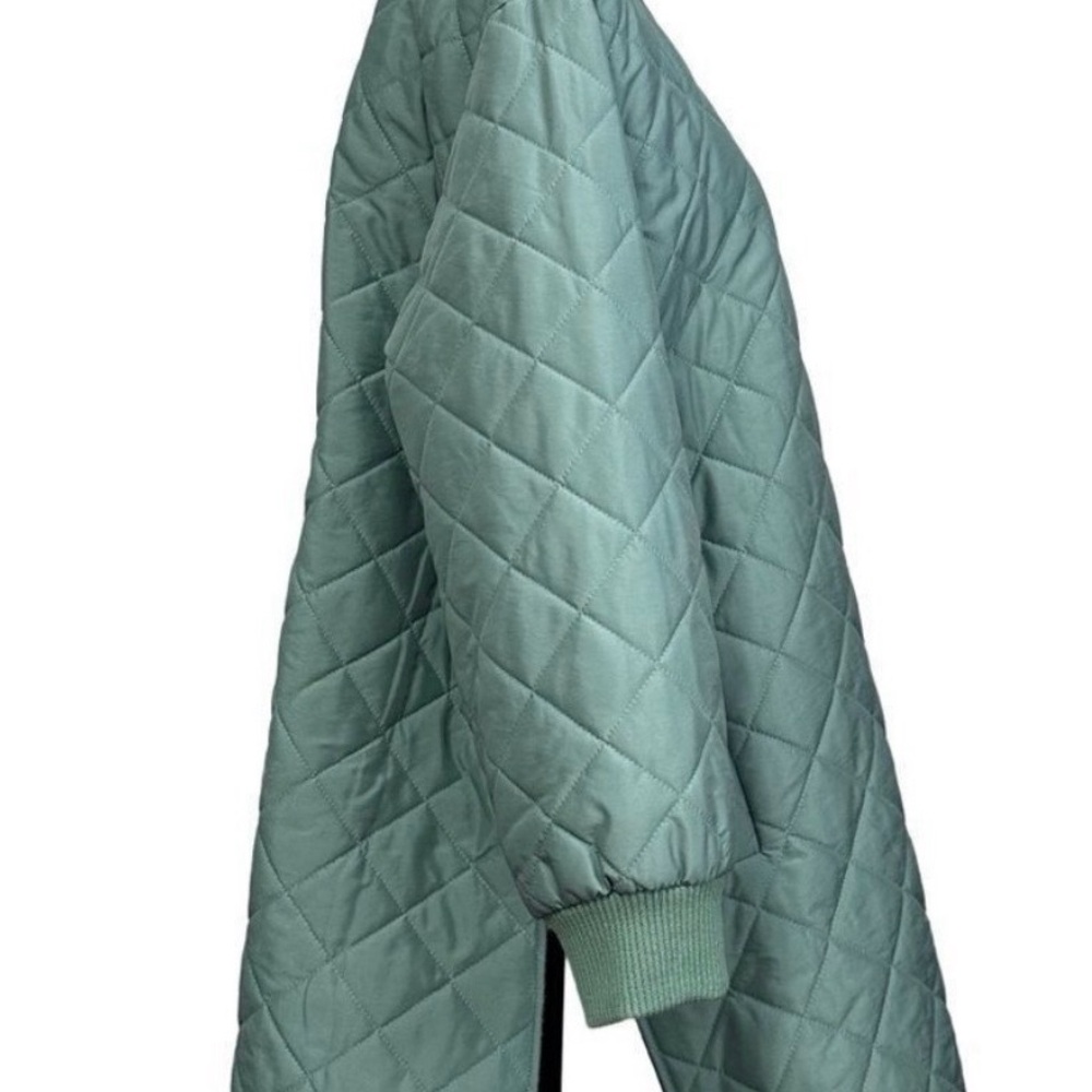 ASOS Quilted Green Coat LIKE NEW - Picture 6 of 9